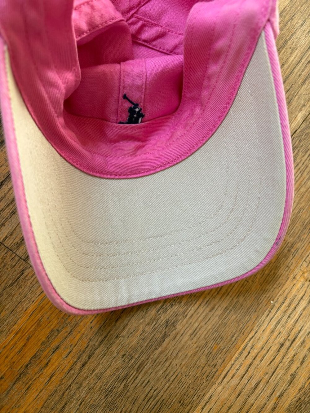Polo Ralph Lauren pink baseball cap with Blue Pony - Picture 11 of 12